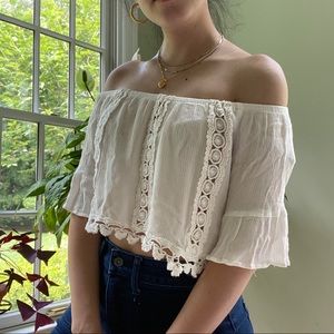 LF Off the Shoulder Crop Top